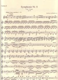 Symphony No.8 in F Major, Op.93 (Violin II Part)