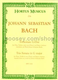 Trio Sonata for Flute, Violin (or two Flutes) and Basso Continuo in G major, BWV 1038