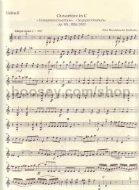 Trumpet Overture in C Major, Op.101 (Violin II Part)