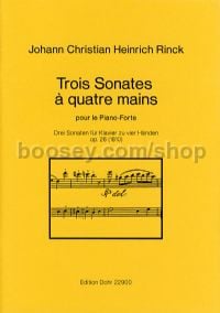 3 Sonates à quatre mains op. 26 - Piano 4 Hands (score)
