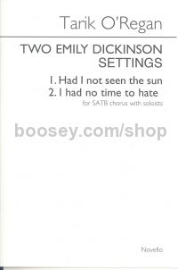 Two Emily Dickinson Settings SATB