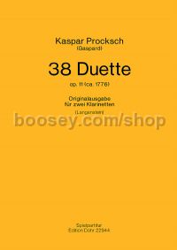38 Duets - 2 Clarinets (score)