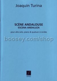 Scène andalouse - viola, piano & string quartet (score & parts)