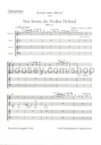 Cantata Bwv 61 Choral Score SATB