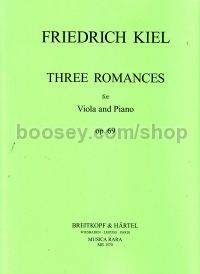 Three Romances for Viola, Op. 69