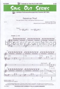 Jamaican Noel for 2-part choir