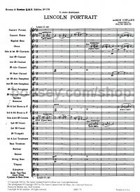 Lincoln Portrait (Symphonic Band Full score)