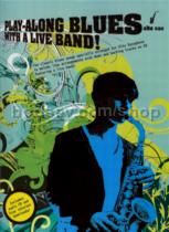 Play Along Blues With A Live Band Alto Sax (Book & CD)