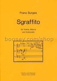 Sgraffito - violin, guitar & cello (score & parts)
