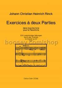 Exercices à deux Parties op. 67 Vol. 1 - Piano
