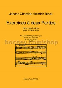 Exercices à deux Parties op. 67 Vol. 2 - Piano