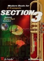 Section 3 for 3 trumpets (opt Drum) (Book & CD)