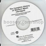 Complete History Of Western Music (abridged) CD
