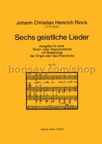 6 Sacred songs op. 81 - High Voice & Organ (Piano)