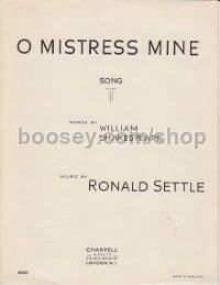 O Mistress Mine (key: Bb)