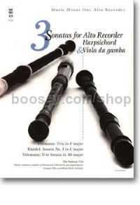 Three Sonatas for Alto Recorder, Harpsichord & Viola da gamba