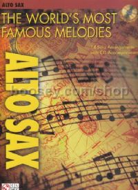 World's Most Famous Melodies alto sax Bk/CD