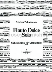 Flauto Dolce Solo recorder