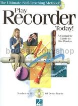 Play Recorder Today Complete Guide To Basics Bk/CD