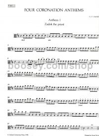 Four Coronation Anthems (Viola) SATB & orchestra