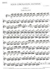 Four Coronation Anthems (Violin 1) SATB & Orchestra