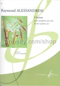 Cronos for alto saxophone (collection Fourmeau)