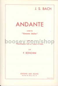 Andante (from Concerto Italien) - cello & piano