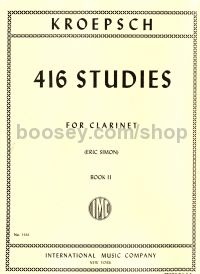 416 Studies vol.2 Solo Clarinet