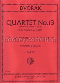 String Quartet G Op. 106 Parts