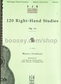 120 Right Hand Studies Op. 1a Guitar