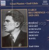 Gilels Early Recordings vol.1 1935-1951 music Cd