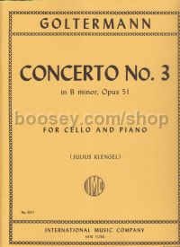 Concerto No.3 Bmin Op. 51 Cello & Piano