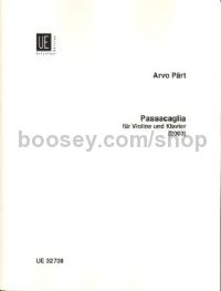Passacaglia (Violin & Piano)