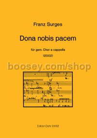 Dona nobis pacem (choral score)