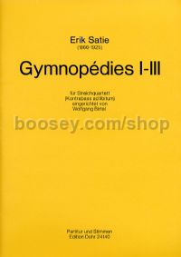 Gymnopédies I-III - String Quartet (and Double Bass) (score & parts)