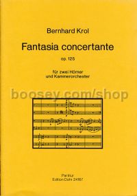 Fantasia concertante 2 Horns and Chamber Orchestra op. 125 - 2 Horns & Chamber Orchestra (score)