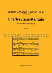 Good Friday Cantata op. 76 (choral score)