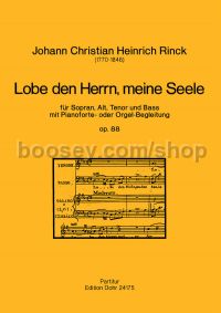 Prasie the Lord, O my soul op. 88 - Mixed Choir & Organ (score)