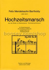 Wedding March op. 61 - String Quartet (and Double Bass) (score & parts)
