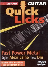 Quick Licks Alexi Laiho Fast Metal Power Dvd