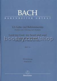 Cantata BWV21 'Ich Hatt Viel' (Vocal Score)