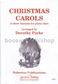 Christmas Carols - A Short Fantasia Piano Duet
