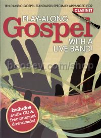 Play Along Gospel With A Live Band Clarinet Bk/CD