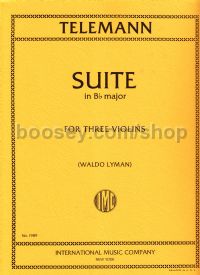 Suite arranged for 3 violins & piano