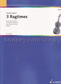 Ragtimes (3) violin & piano