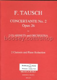 Concertante No.2 Op 26 (2 clarinets & piano)