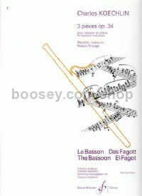 Three Pieces Op. 34 Bassoon/piano