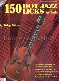 150 Hot Jazz Licks In Tab (Guitar) (Book & CD)