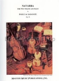 Navarra Op 33 for 2 violins & piano