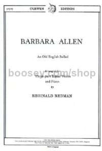 Barbara Allen (SSA & piano)